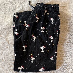 Hollister Men’s Peanuts Pajama pants Snoopy Christmas
